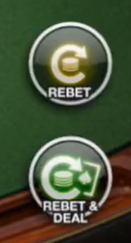 Screenshot of Blackjack Switch Deal and Redeal options